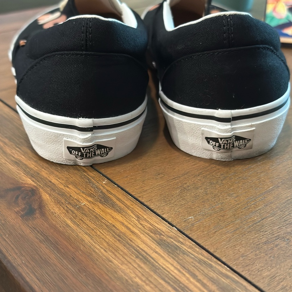 Vans Black Slip-On Sneakers,You Got This 9.5 - Picture 5 of 8